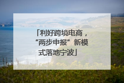 利好跨境电商，“两步申报”新模式落地宁波